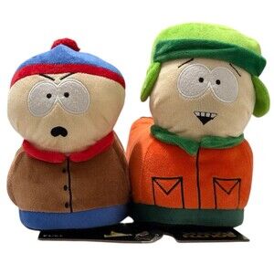 Ground Up South Park 3D Stan & Kyle Plush Slippers Multicolor Size 13/14 NWT
